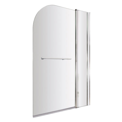 Fairford 6mm Rads Shower Bath Screen w Fixed Panel and Rail