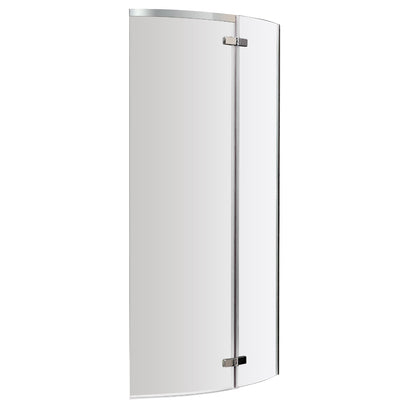 Fairford 5mm B Shaped Shower Bath Screen with Fixed Panel