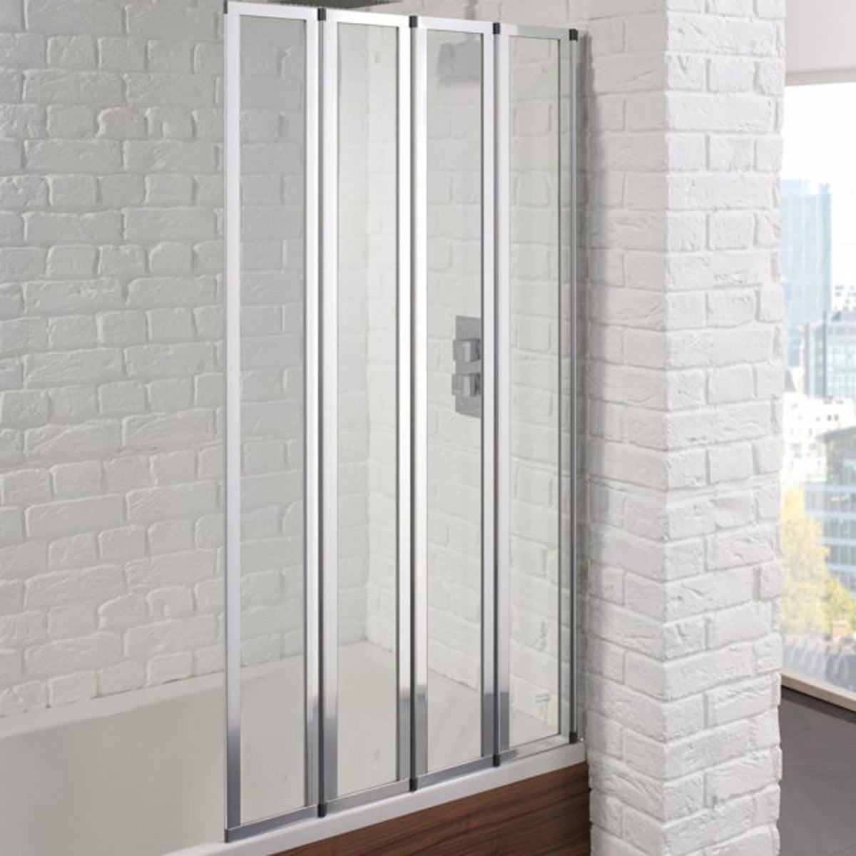 Fairford 4 Fold Bath Screen