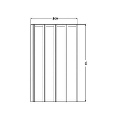Fairford 4 Fold Bath Screen