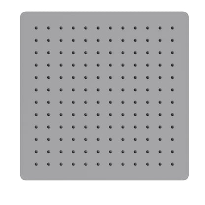 Fairford Una 400 x 400mm Square Overhead Shower Head, Chrome