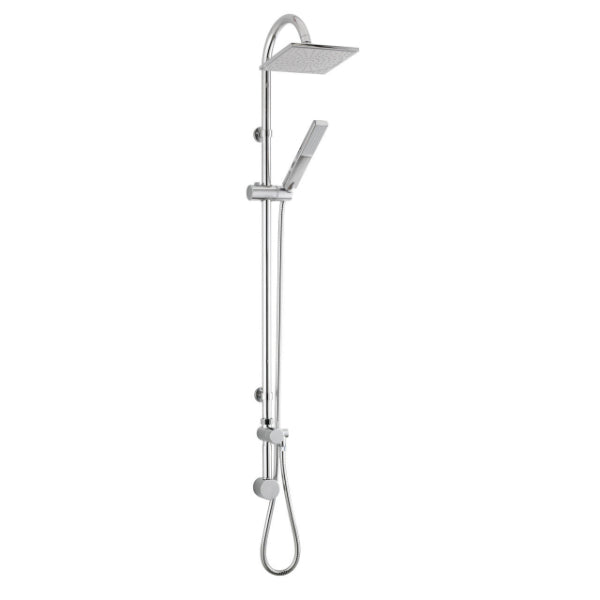 Fairford Short Proj Square Head Shower Rail Kit with Handset