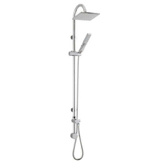 Fairford Short Proj Square Head Shower Rail Kit with Handset