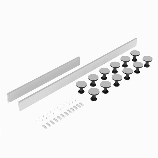 Rivato Gloss White Shower Tray Leg Kits with Plinth.  Suitable for 1300-1800mm Rivato Trays