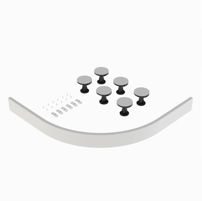 Rivato Gloss White Shower Tray Leg Kits with Plinth.  Suitable for 700-900mm Quadrant Rivato Trays