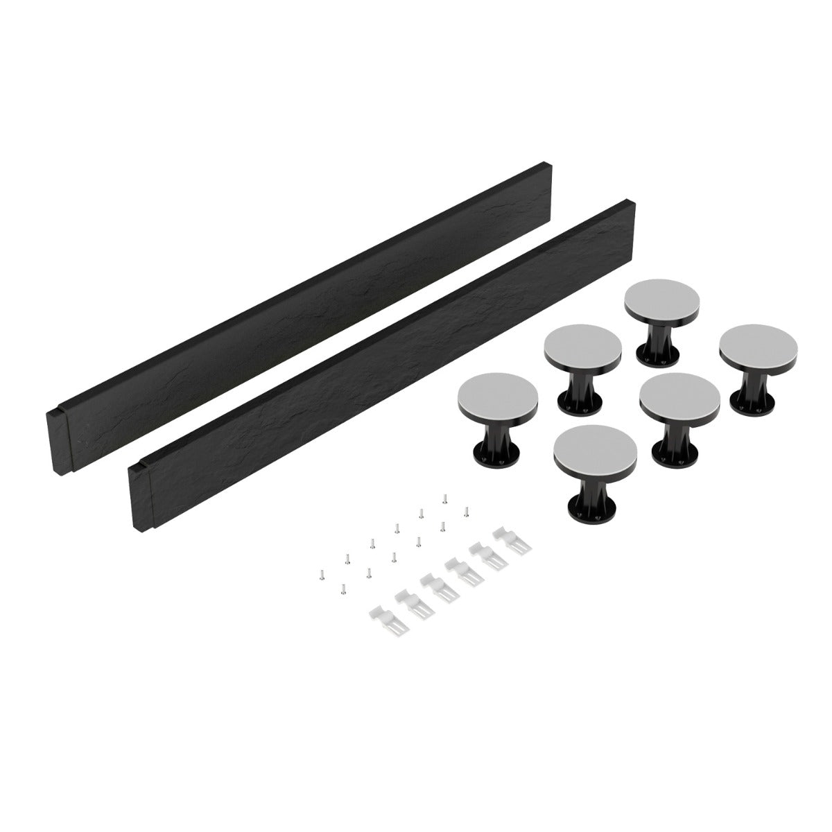 Rivato Slate Grey Shower Tray Leg Kits with Plinth.  Suitable for 700-900mm Rivato Trays