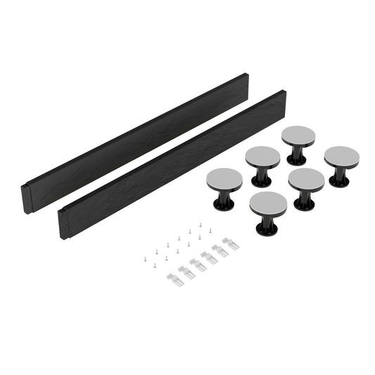 Rivato Slate Grey Shower Tray Leg Kits with Plinth.  Suitable for 700-900mm Rivato Trays