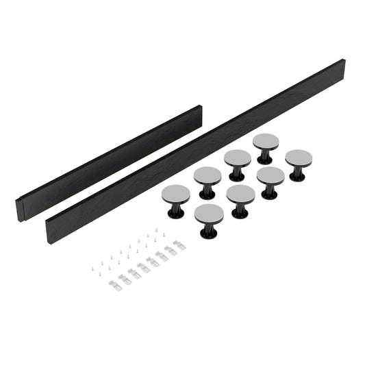 Rivato Slate Grey Shower Tray Leg Kits with Plinth.  Suitable for 1100-1200mm Rivato Trays