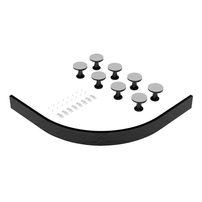 Rivato Slate Grey Shower Tray Leg Kits with Plinth.  Suitable for 1000-1200mm Quadrant Rivato Trays