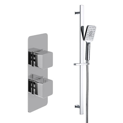 Fairford Una Concealed Shower Kit with Slide Rail Kit, Chrome