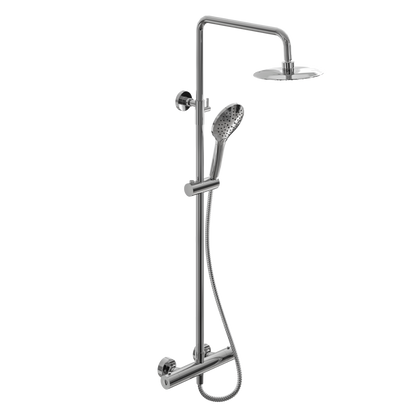 Fairford Element Pro Exposed Round Shower Kit, Chrome