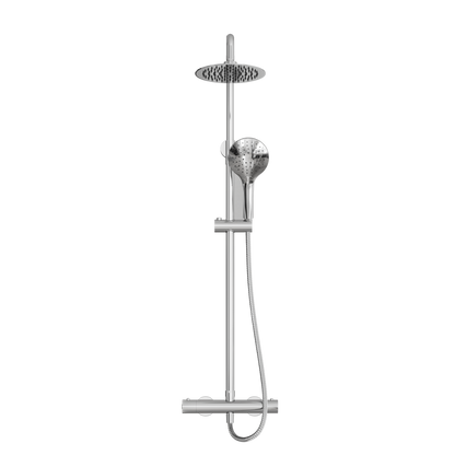 Fairford Element Pro Exposed Round Shower Kit, Chrome