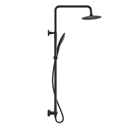 Fairford Element Pro Exposed Round Shower Kit, Matt Black