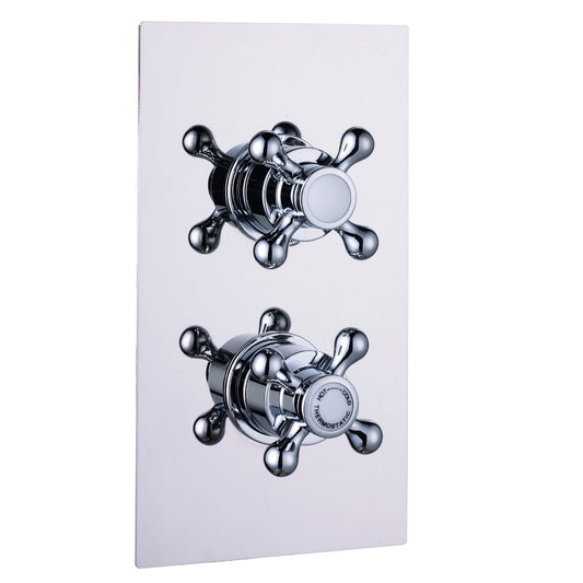 Fairford Winchester Pro Traditional Concealed Twin Shower Valve, 1 Outlet