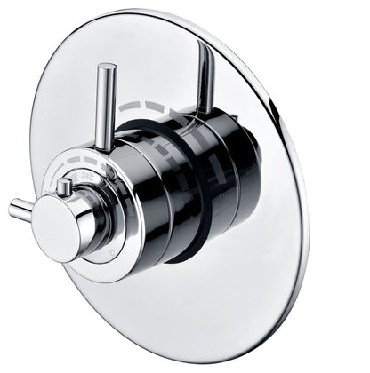 Fairford Modern Chrome Concealed Concentric Shower Valve, 1 Outlet