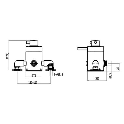 Fairford Modern Chrome Exposed Concentric Shower Valve, 1 Outlet