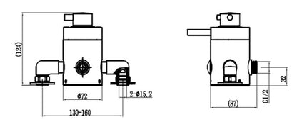 Fairford Modern Chrome Concealed Concentric Shower Valve, 1 Outlet