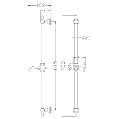 Fairford Winchester Traditional Slide Rail Kit