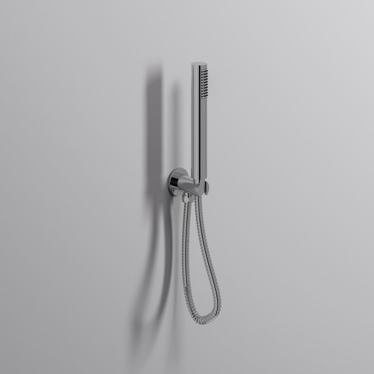 Fairford Element Round Handset with Outlet Elbow, Bracket and Hose, Chrome