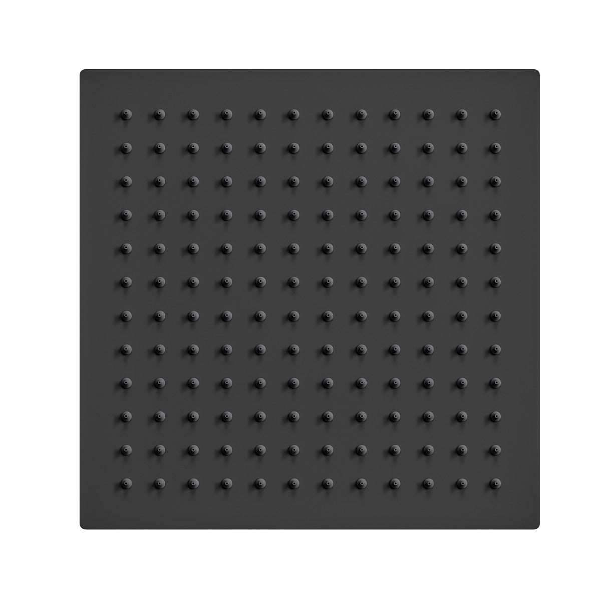 Fairford Una Matt Black 250 x 250mm Square Overhead Shower Head
