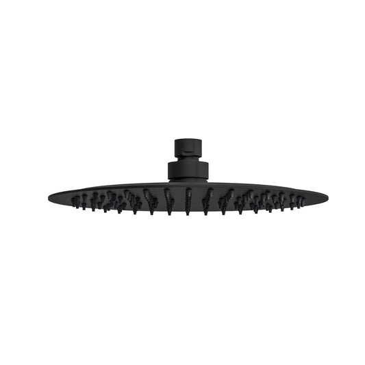 Fairford Element Matt Black 250 x 250mm Round Overhead Shower Head