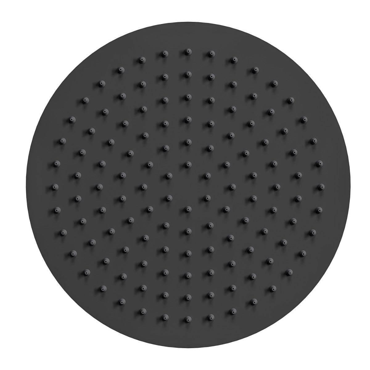 Fairford Element Matt Black 250 x 250mm Round Overhead Shower Head