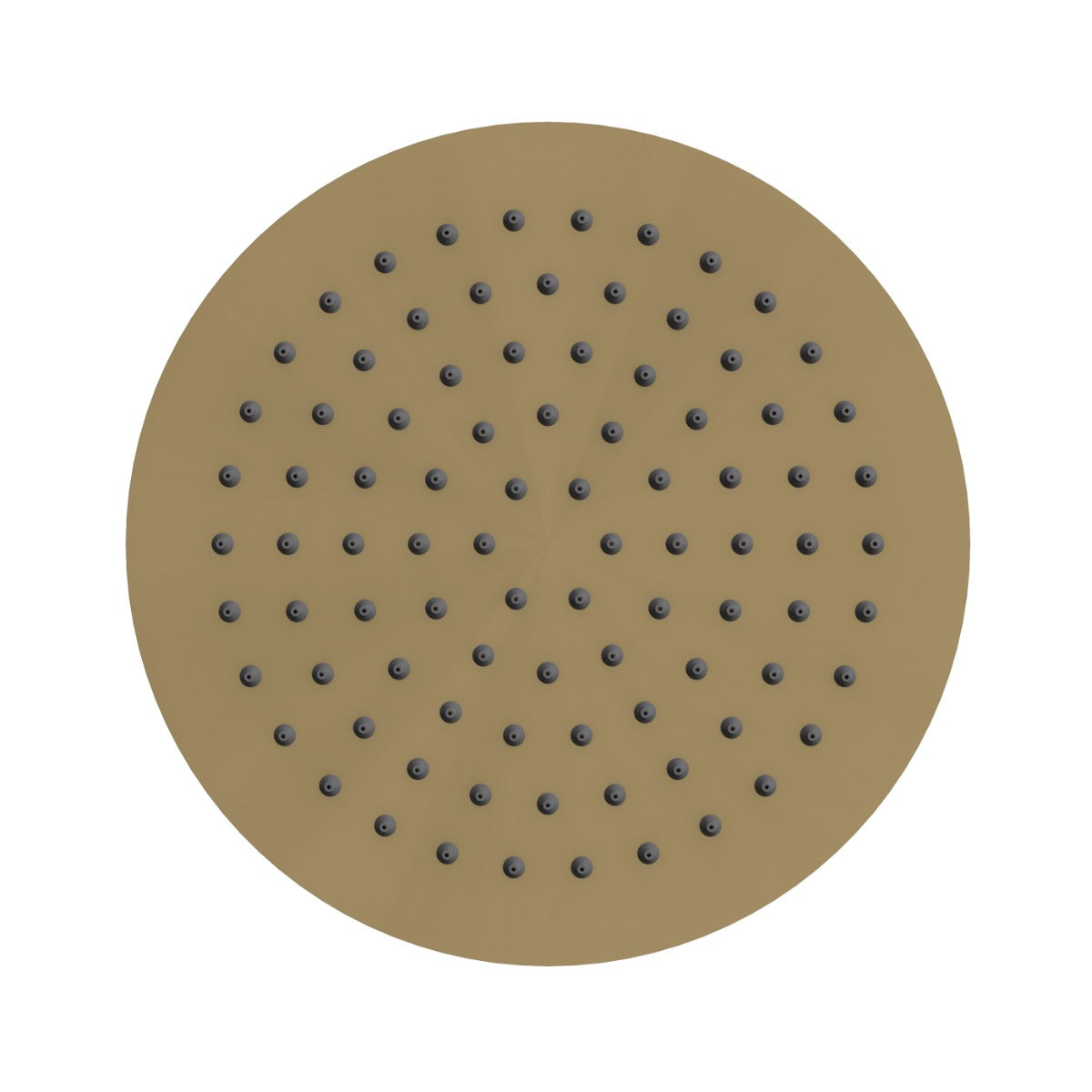 Fairford Element Brushed Brass 250 x 250mm Round Overhead Shower Head