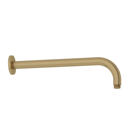 Fairford Element Brushed Brass 300mm Round Wall Mounted Arm