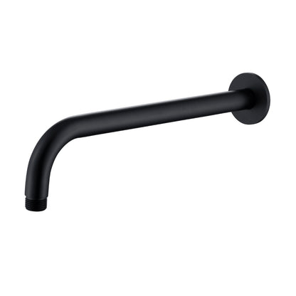 Fairford Element Matt Black 300mm Round Wall Mounted Arm