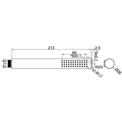 Fairford Pro Solid Brass Round Handset