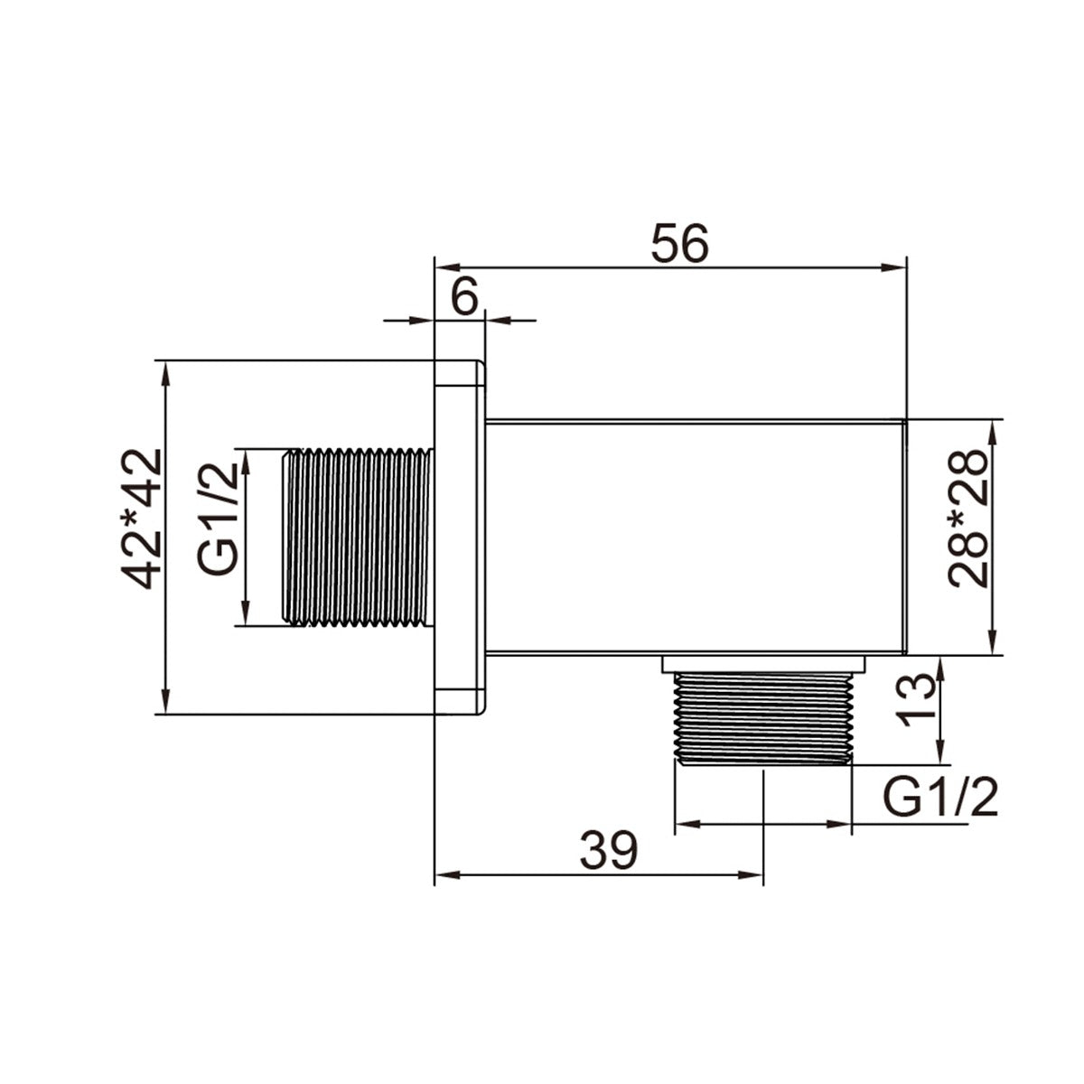 Fairford Una Concealed Shower Kit with Slide Rail Kit, Chrome