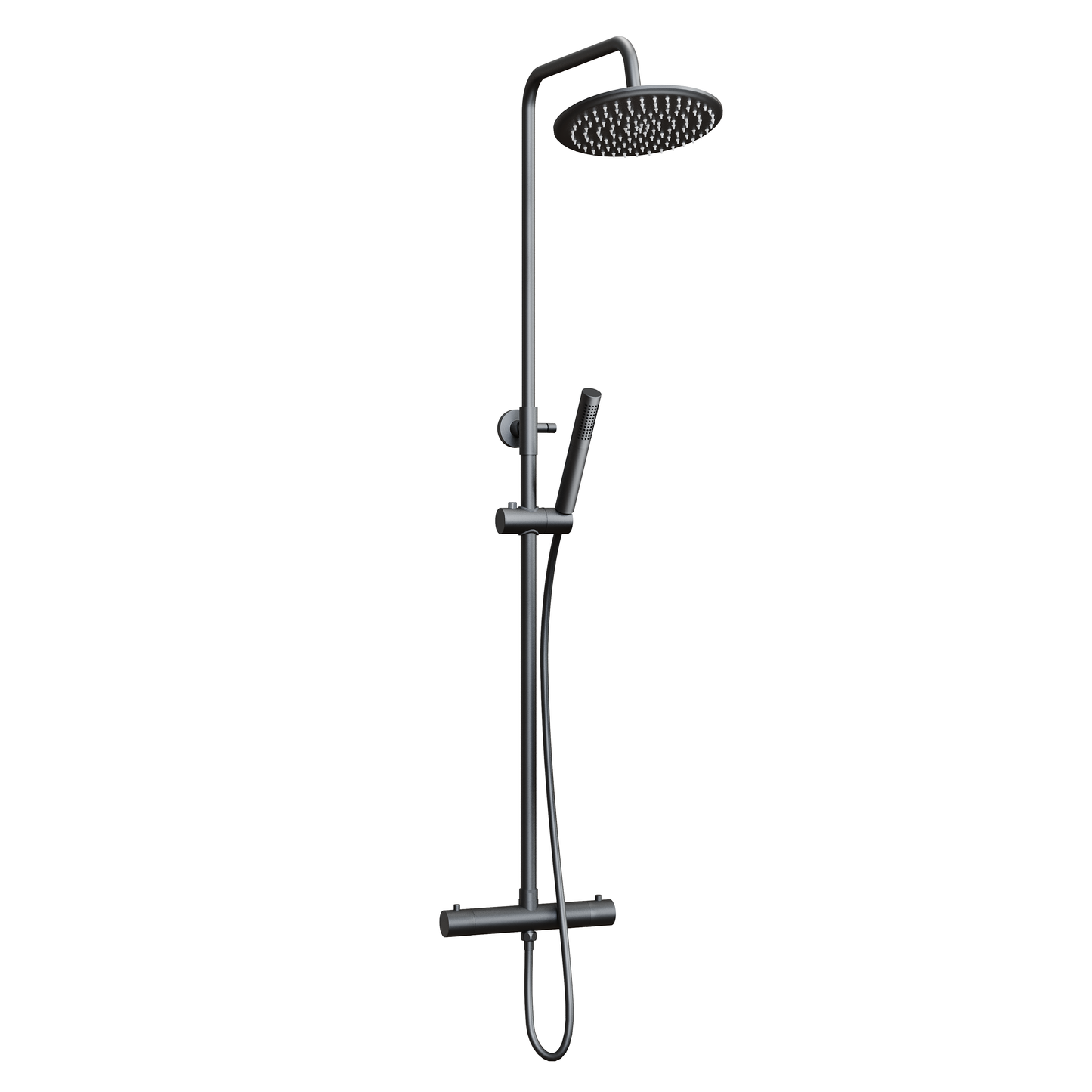 Fairford Element 7 Matt Black Exposed Shower Kit