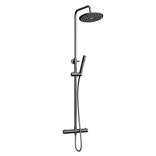 Fairford Element 7 Matt Black Exposed Shower Kit