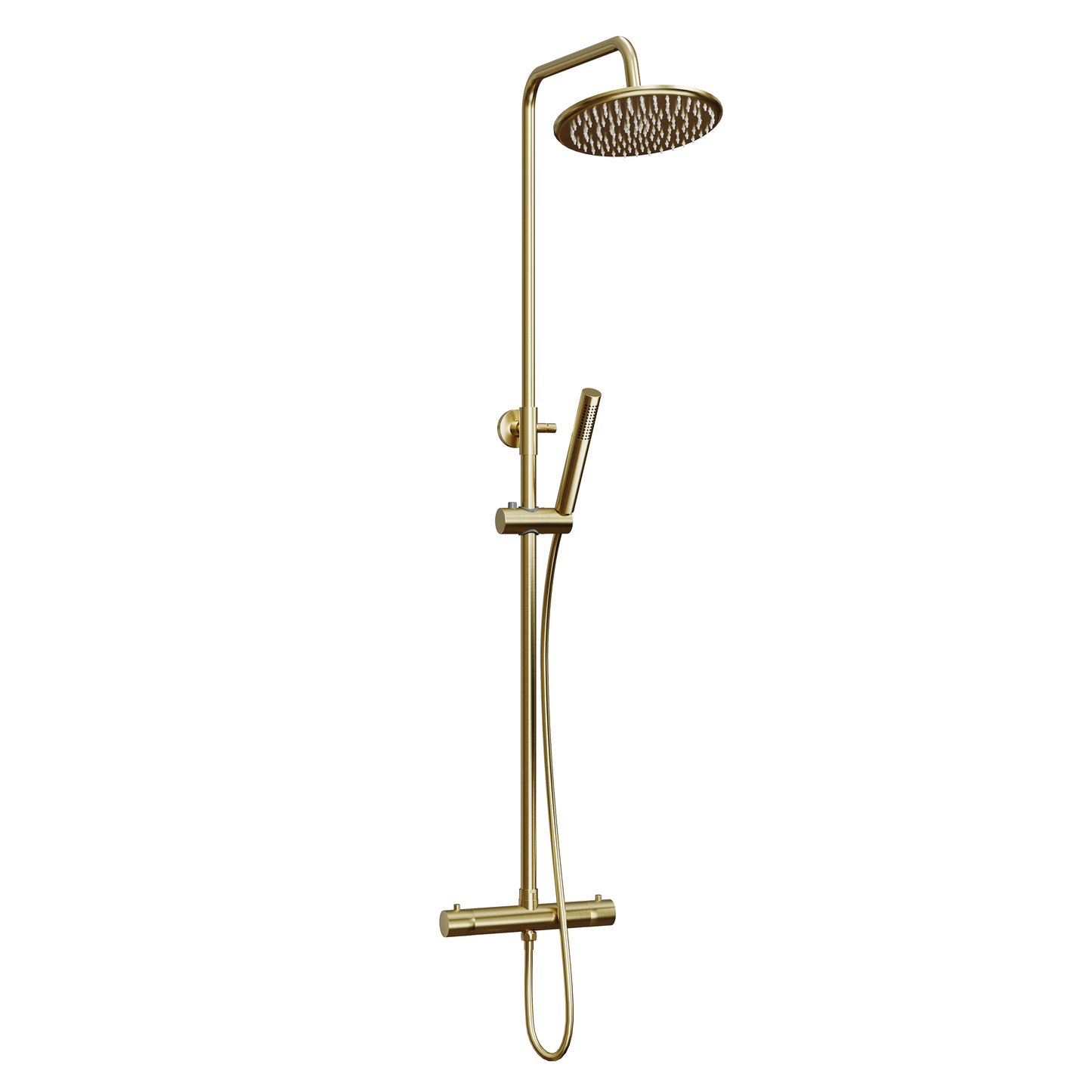 Fairford Element 7 Brushed Brass Exposed Shower Kit