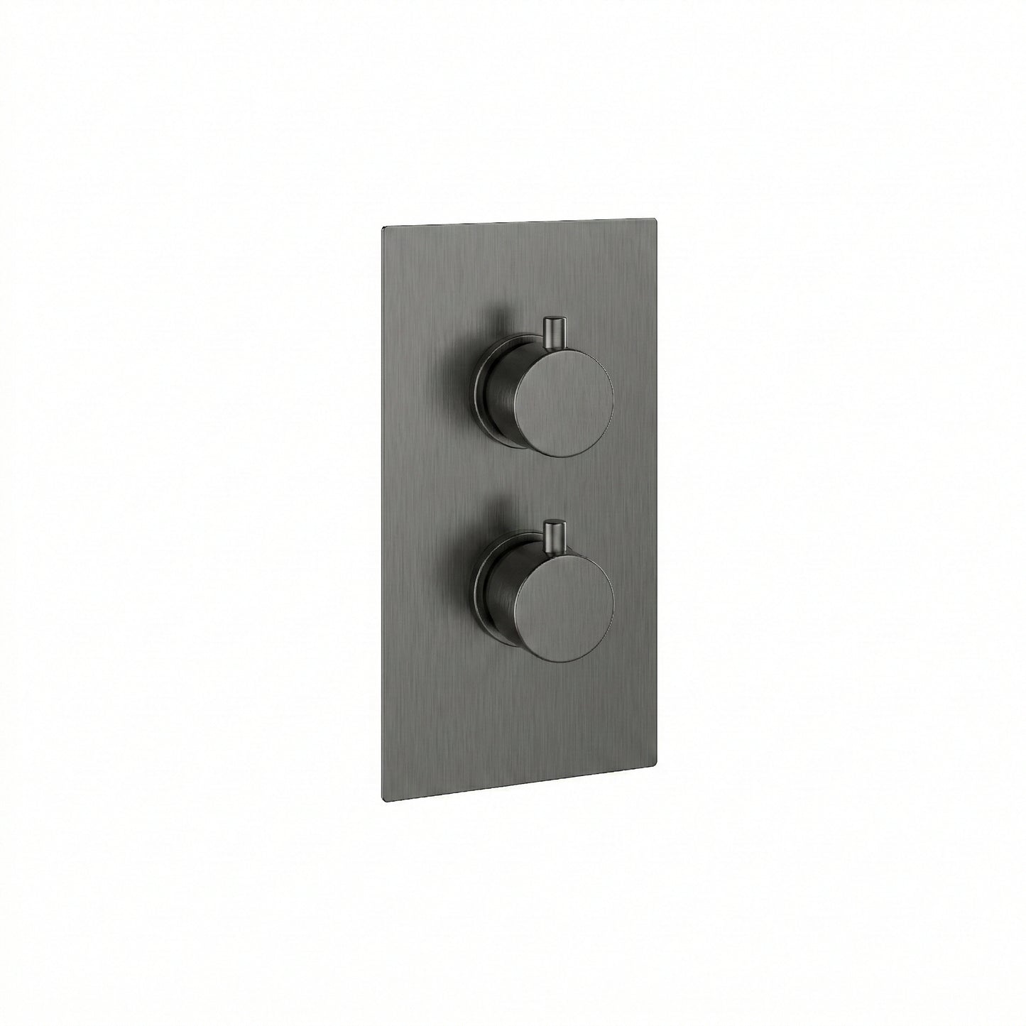 Fairford Element 7 Gunmetal Twin Shower Valve, 1 Outlet
