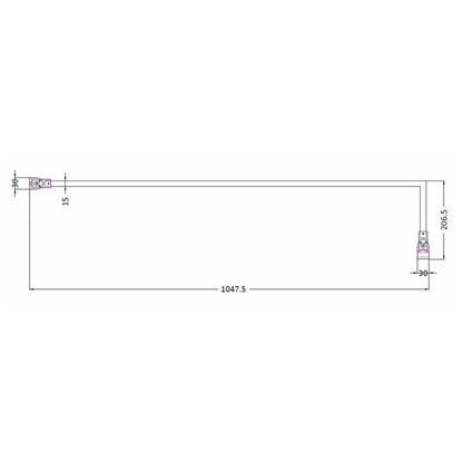 Fairford Universal Wetroom Screen Stabilising Bar