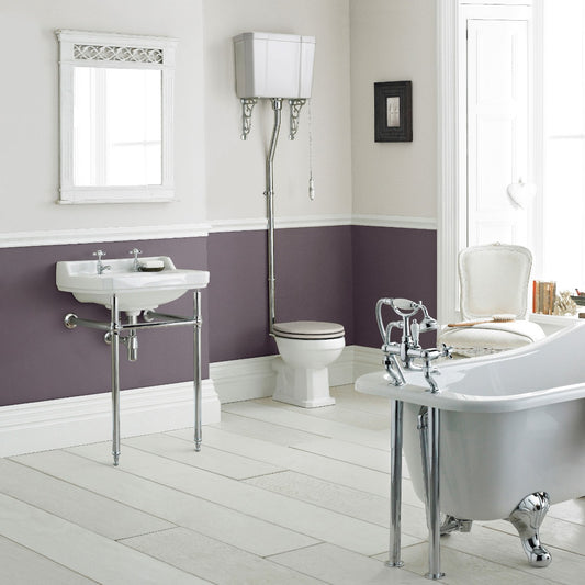Fairford Hexam High Level Raised Cistern Toilet, no Seat