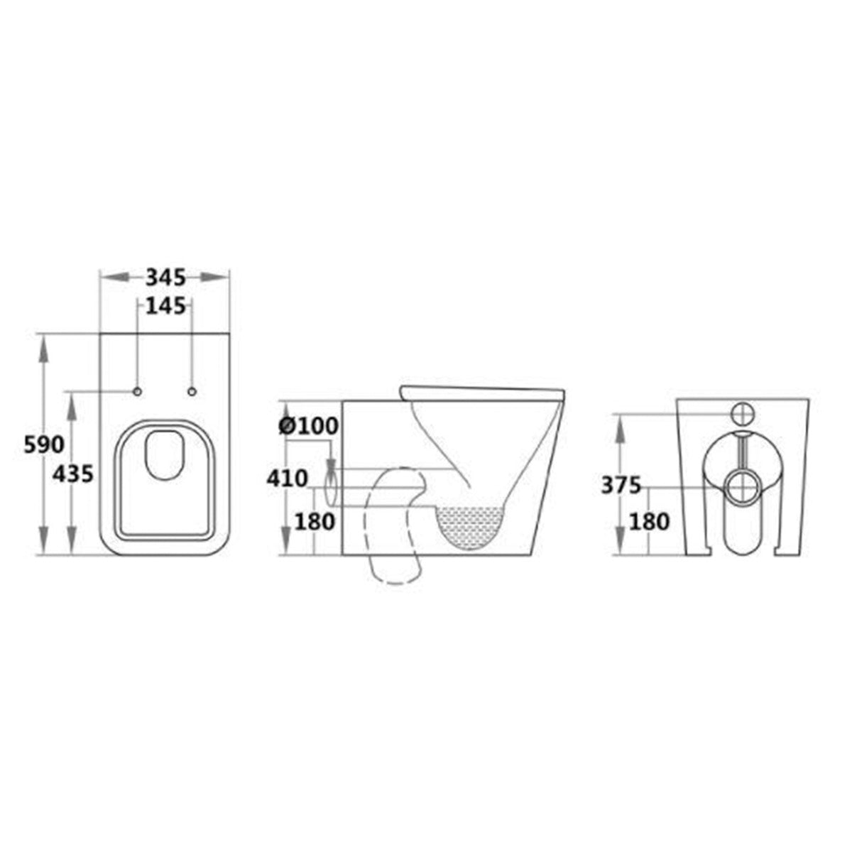 Fairford Loren Pro Back To Wall Toilet
