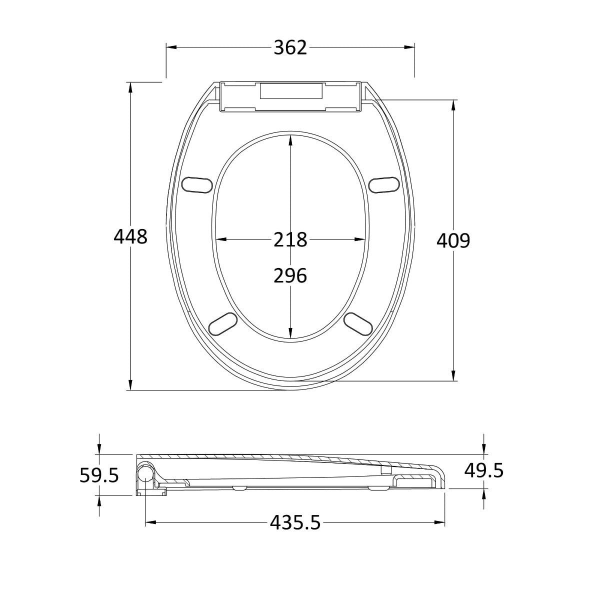 Fairford Standard Round Soft Close Toilet Seat