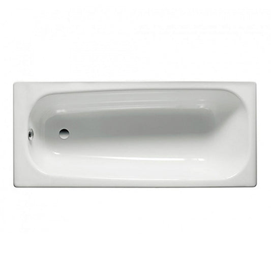 1500 x 700mm Steel Bath Twin Grips, 2TH, Anti Slip
