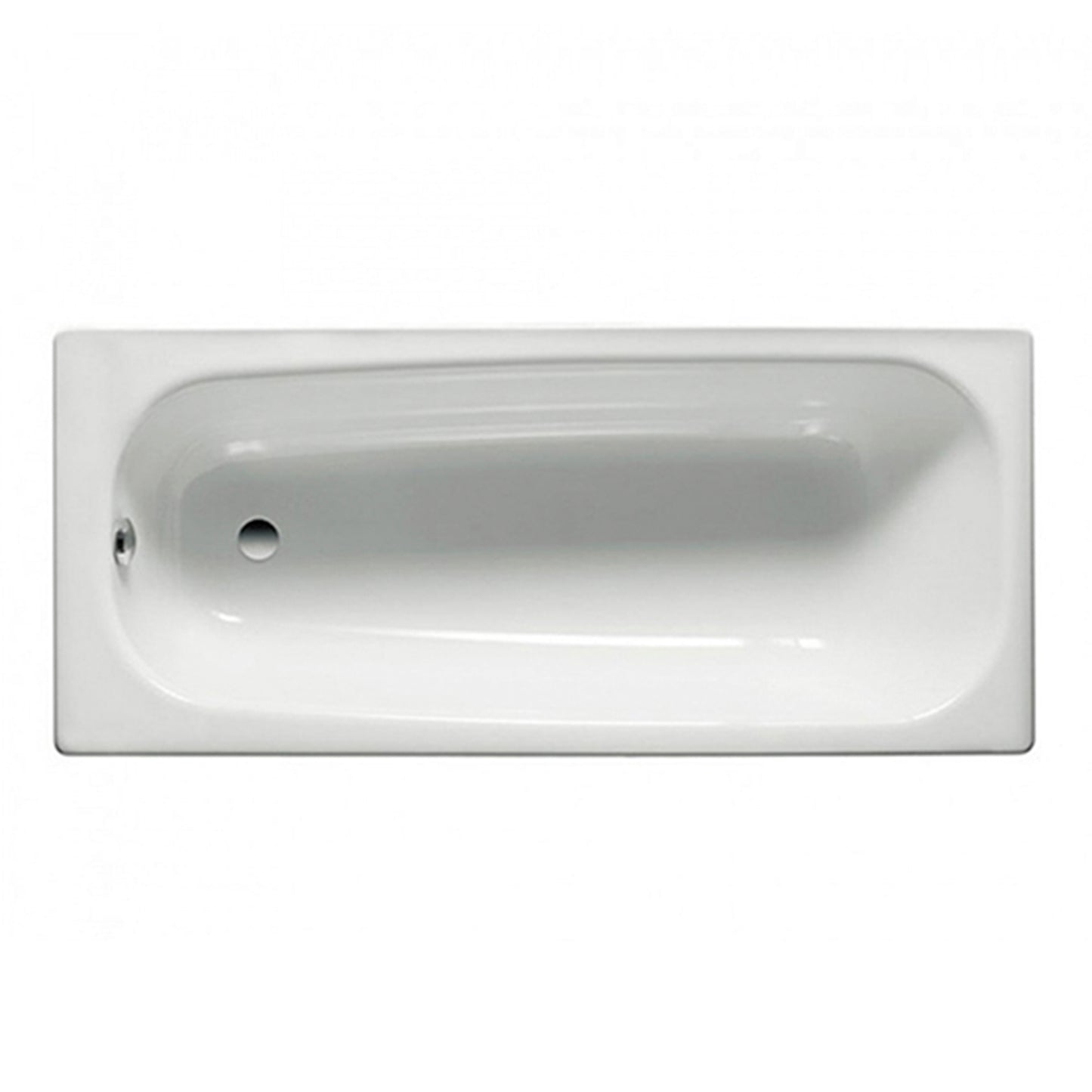 1700 x 700mm Steel Bath Twin Grips, 2TH, Anti Slip