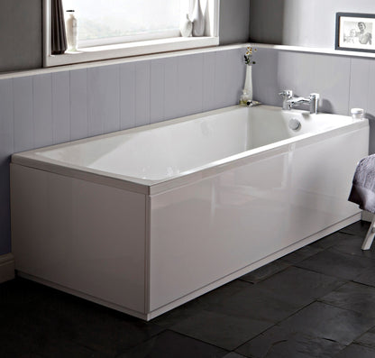 Fairford Dunsford 1800 x 800mm Sngl Ended Straight Bath, 0TH