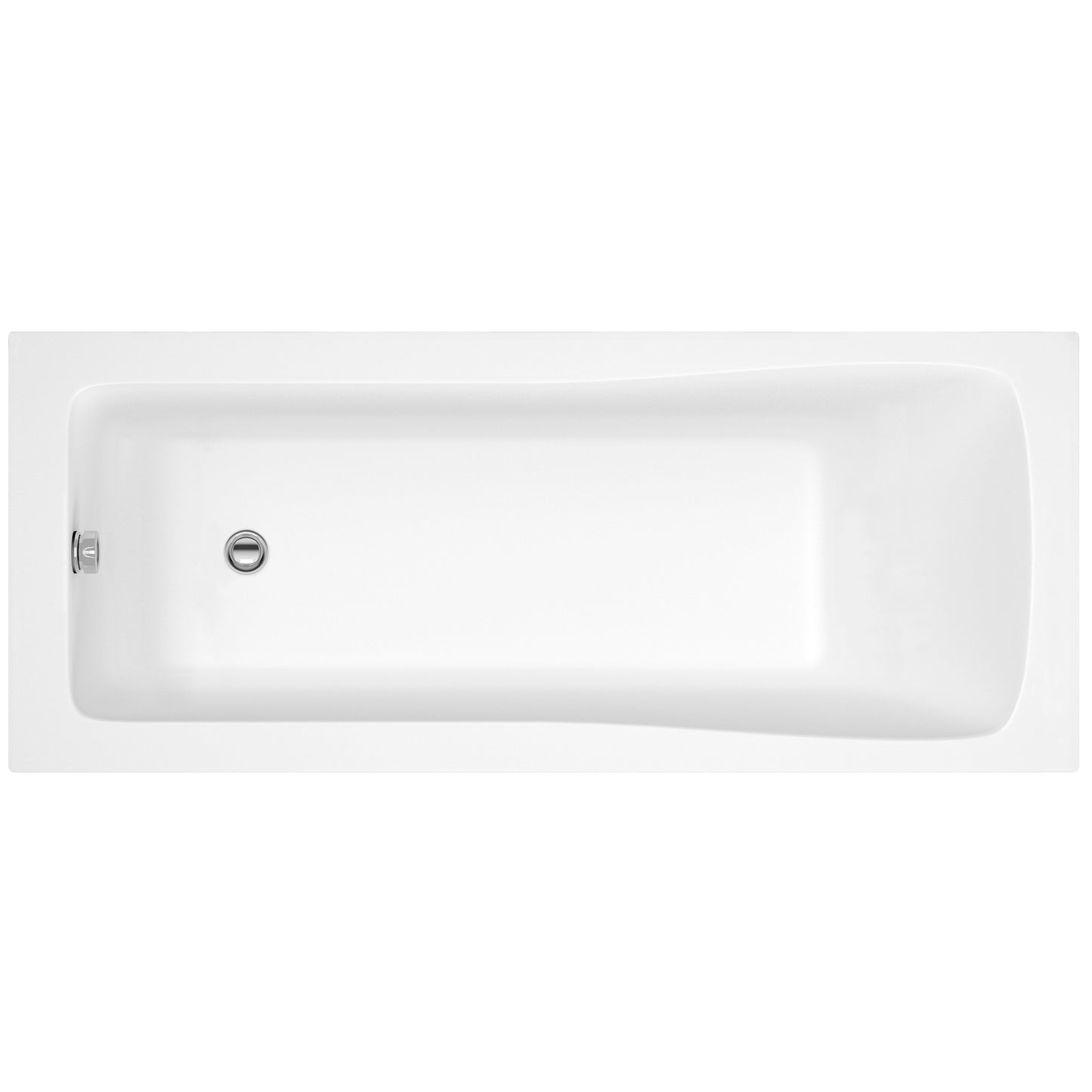 Fairford Dunsford 1700 x 700mm Sngl Ended Straight Bath, 0TH