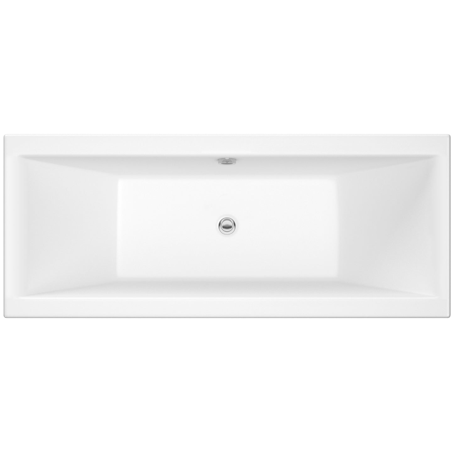 Fairford Onero 1800 x 800mm Double Ended Straight Bath, 0TH