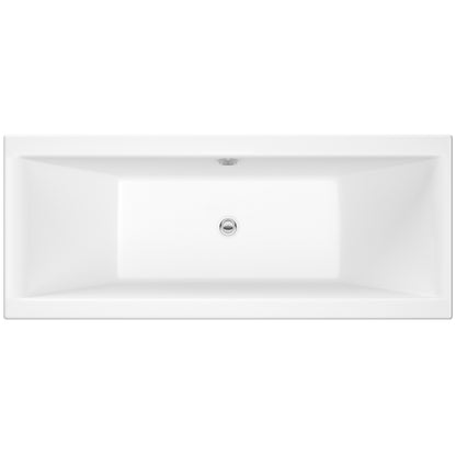 Fairford Onero 1800 x 800mm Double Ended Straight Bath, 0TH