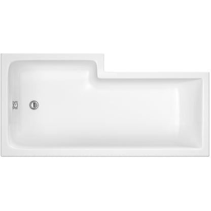 Fairford 1500 x 850mm L Shaped Right Hand Shower Bath