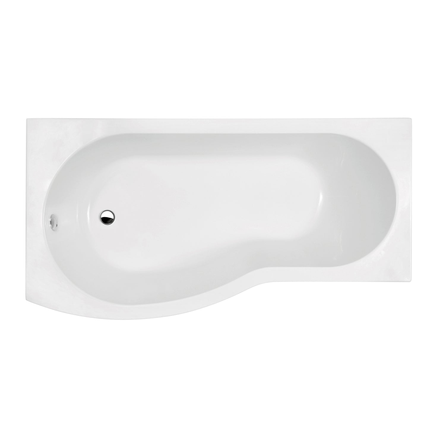 Fairford 1500 x 900mm B Shaped Left Hand Shower Bath