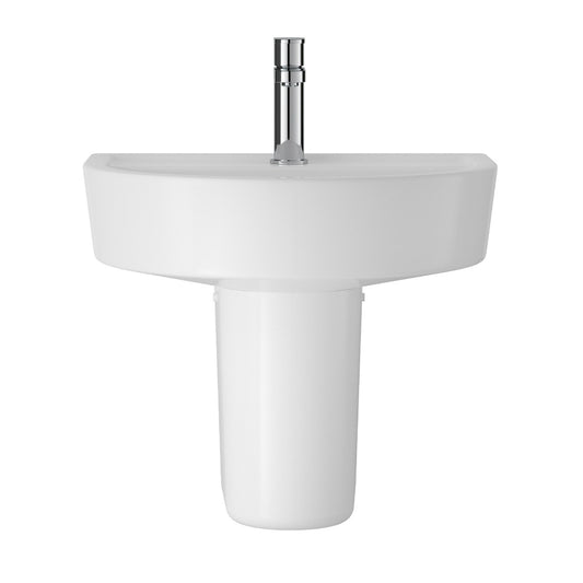 Fairford Handel 420mm 1TH Basin and Semi Pedestal
