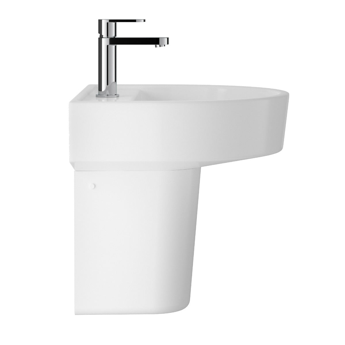 Fairford Handel 420mm 1TH Basin and Semi Pedestal