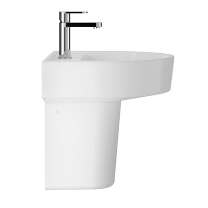 Fairford Handel 420mm 1TH Basin and Semi Pedestal